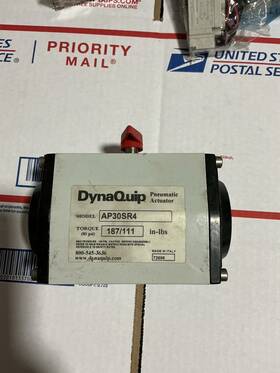 Dynaquip Ap30sr4 Pneumatic Actuator Torque 187/111 In-lbs
