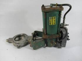 Fisher Cn622797 Valve Actuator C/w Butterfly Missing Cover Used