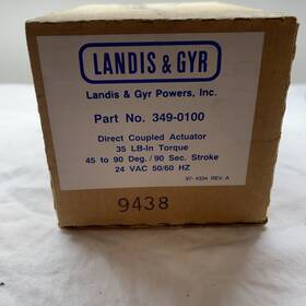 Landis & Gyr 349-0100 1 And Direct Coupled Actuator 24v -used