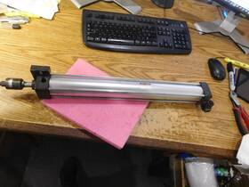 Smc Nca1s200-1800 Cylinder With Eac-437-e Self Aligning Coupler